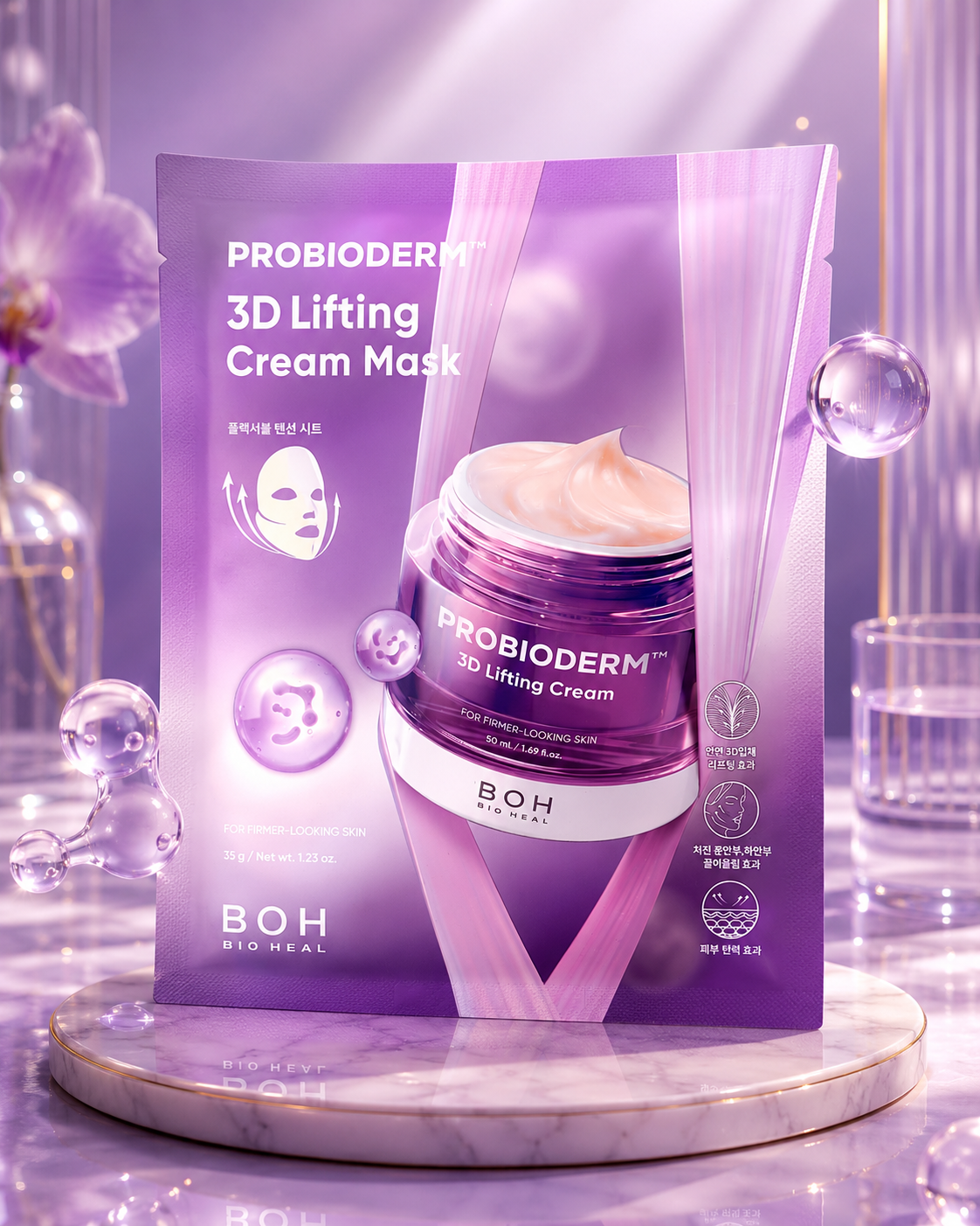 BOH BIOHEAL - Probioderm 3D Lifting Cream Mask (30g x 4pcs)