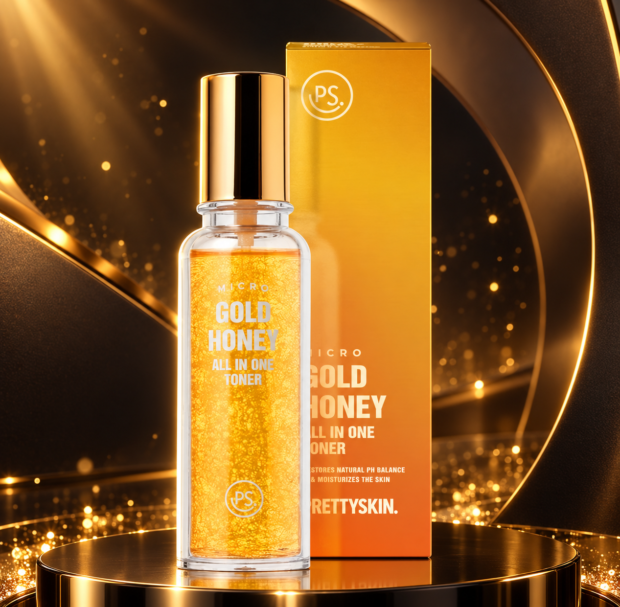PRETTYSKIN - Micro Gold Honey All-in-One Toner 140ml