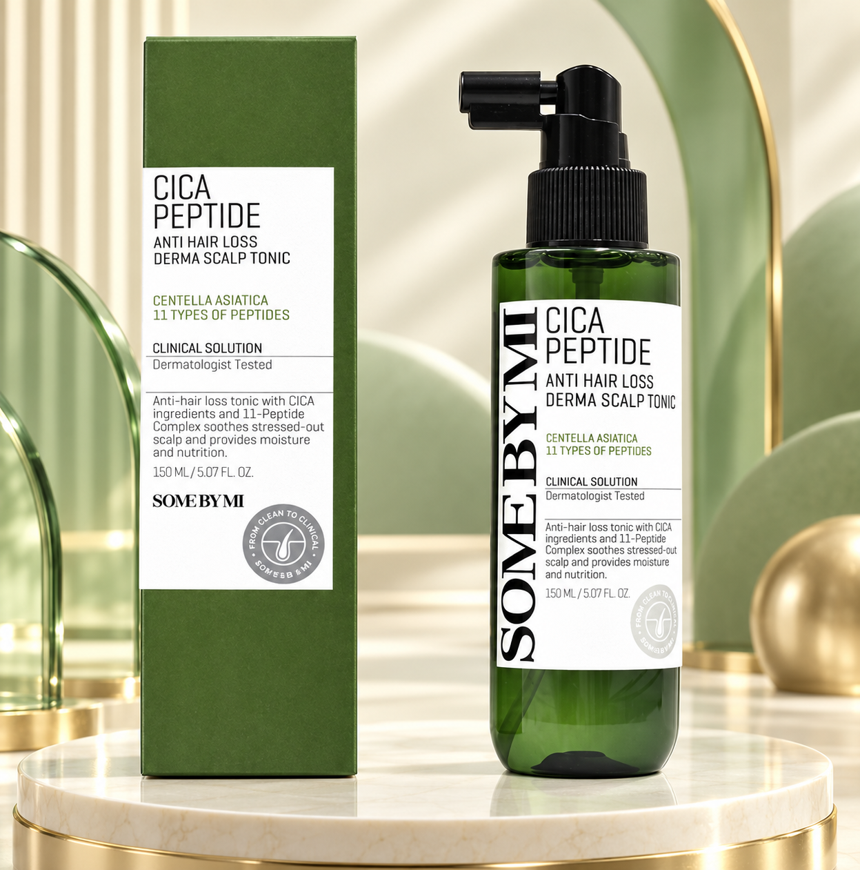 SOME BY MI - Cica Peptide Anti Hair Loss Derma Scalp Tonic 150ml.