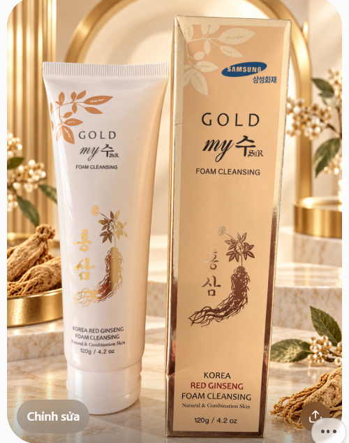 GOLD MYSU - Red Ginseng Foam Cleansing Korea 120ml.