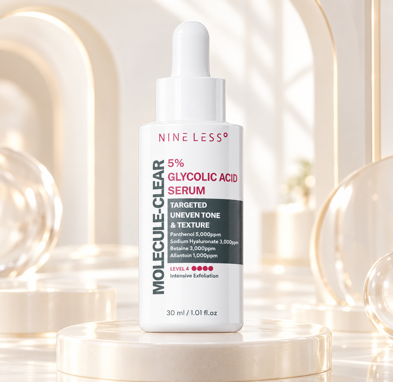 Nine Less - Molecule-Clear 5% Glycolic Acid Serum 30ml