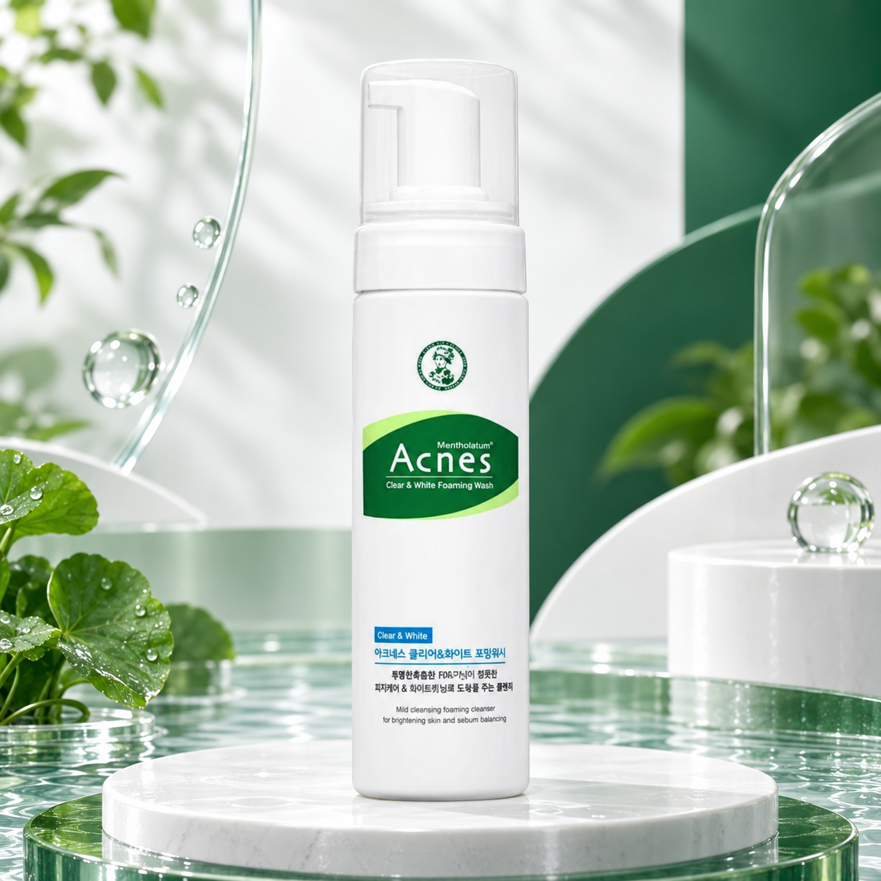 Acnes - Clear and White Foaming Wash 150ml.